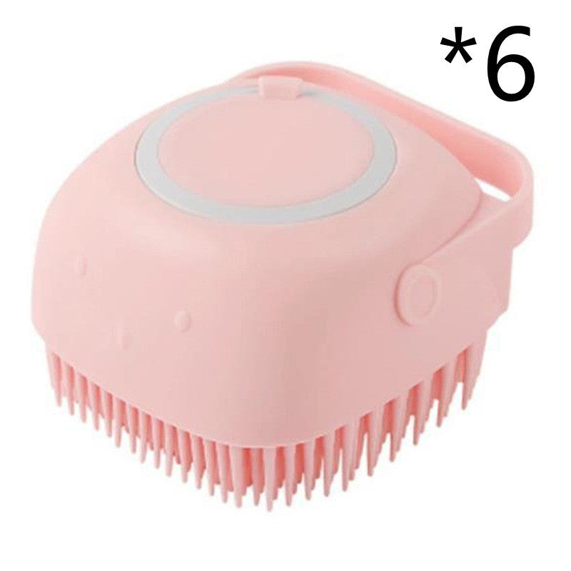 Gants de bain en silicone pour chien, brosse de massage, outil de nettoyage pour salle de bain, peigne pour chat et chien, brosse pour le bain, fournitures de toilettage pour chien.