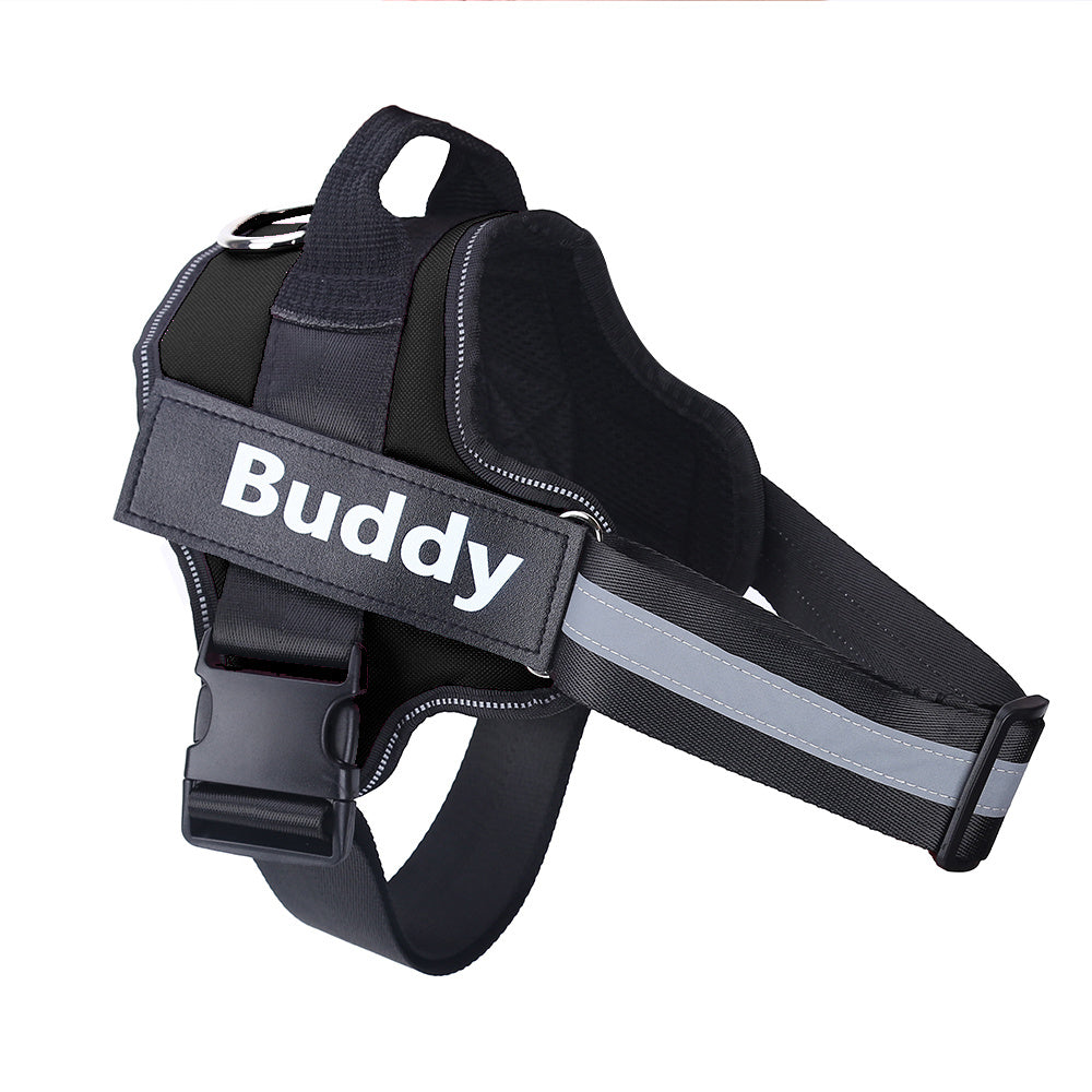 Harnais de chien personnalisé NON TIRER, réfléchissant, respirant, ajustable, gilet pour chien petit et grand, avec patch personnalisé, accessoires pour animaux.