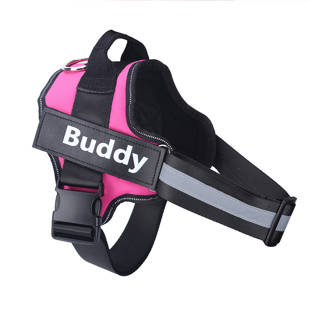 Harnais de chien personnalisé NON TIRER, réfléchissant, respirant, ajustable, gilet pour chien petit et grand, avec patch personnalisé, accessoires pour animaux.