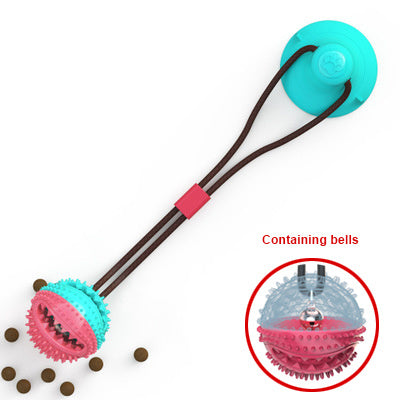 Jouets pour Chien avec Coupelle en Silicone à Ventouse, Jouet Interactif en Forme de Balle pour Chien, Jouet à Mâcher, Morsure, Nettoyage des Dents, Brosse à Dents, Nourrissage, Fournitures pour Animaux.