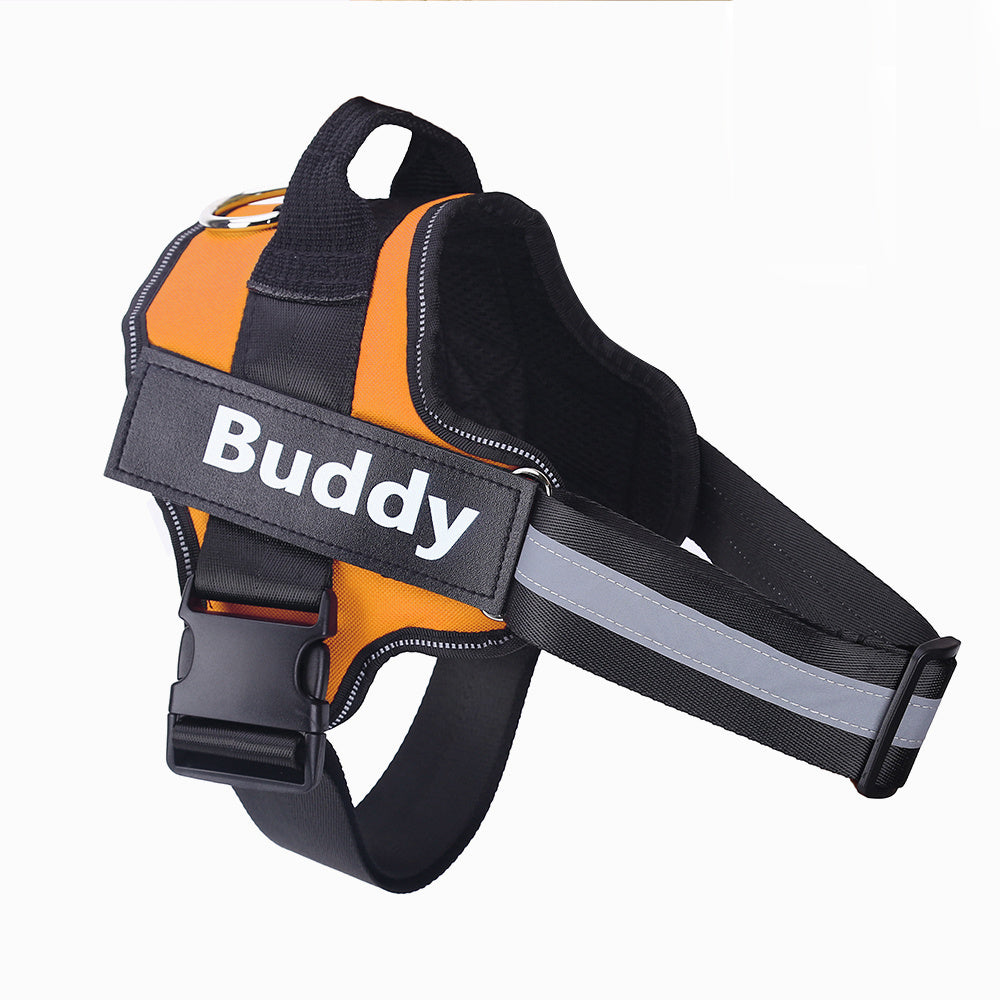 Harnais de chien personnalisé NON TIRER, réfléchissant, respirant, ajustable, gilet pour chien petit et grand, avec patch personnalisé, accessoires pour animaux.