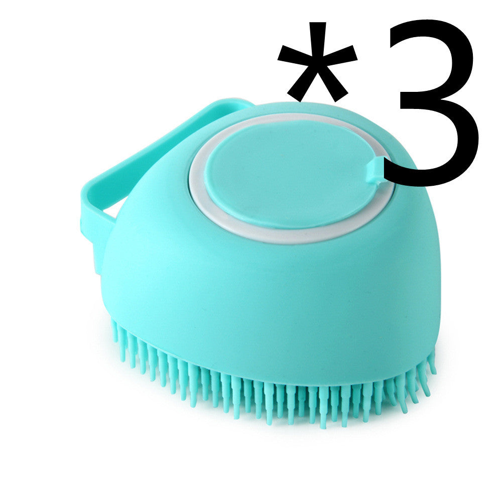 Gants de bain en silicone pour chien, brosse de massage, outil de nettoyage pour salle de bain, peigne pour chat et chien, brosse pour le bain, fournitures de toilettage pour chien.