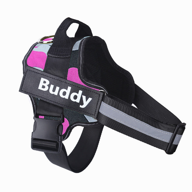 Harnais de chien personnalisé NON TIRER, réfléchissant, respirant, ajustable, gilet pour chien petit et grand, avec patch personnalisé, accessoires pour animaux.
