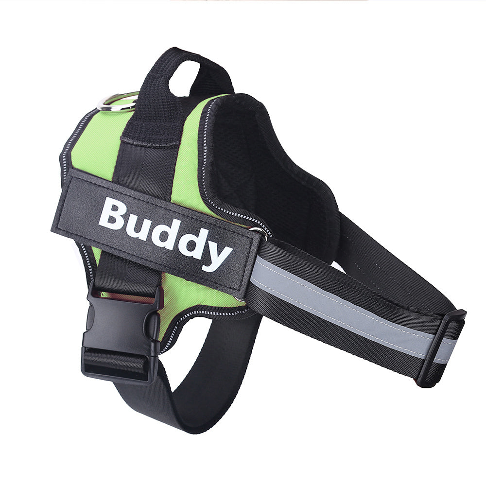 Harnais de chien personnalisé NON TIRER, réfléchissant, respirant, ajustable, gilet pour chien petit et grand, avec patch personnalisé, accessoires pour animaux.
