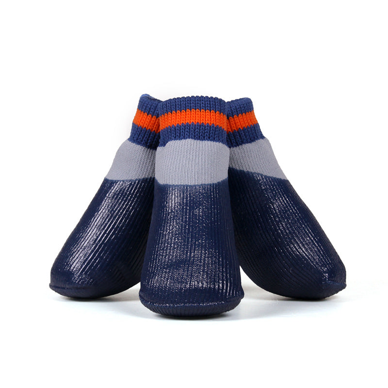 Chaussettes pour Chien, Bottines, Chaussures pour Grands Chiens, Imperméables, Semelle en Caoutchouc Antidérapante, Protecteur de Pattes pour Animaux, Bord Élastique, pour Sports en Extérieur