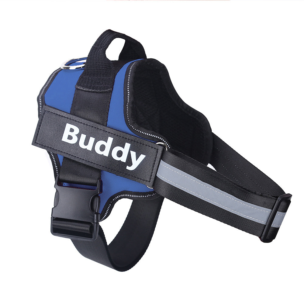Harnais de chien personnalisé NON TIRER, réfléchissant, respirant, ajustable, gilet pour chien petit et grand, avec patch personnalisé, accessoires pour animaux.