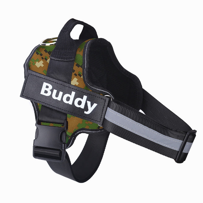 Harnais de chien personnalisé NON TIRER, réfléchissant, respirant, ajustable, gilet pour chien petit et grand, avec patch personnalisé, accessoires pour animaux.