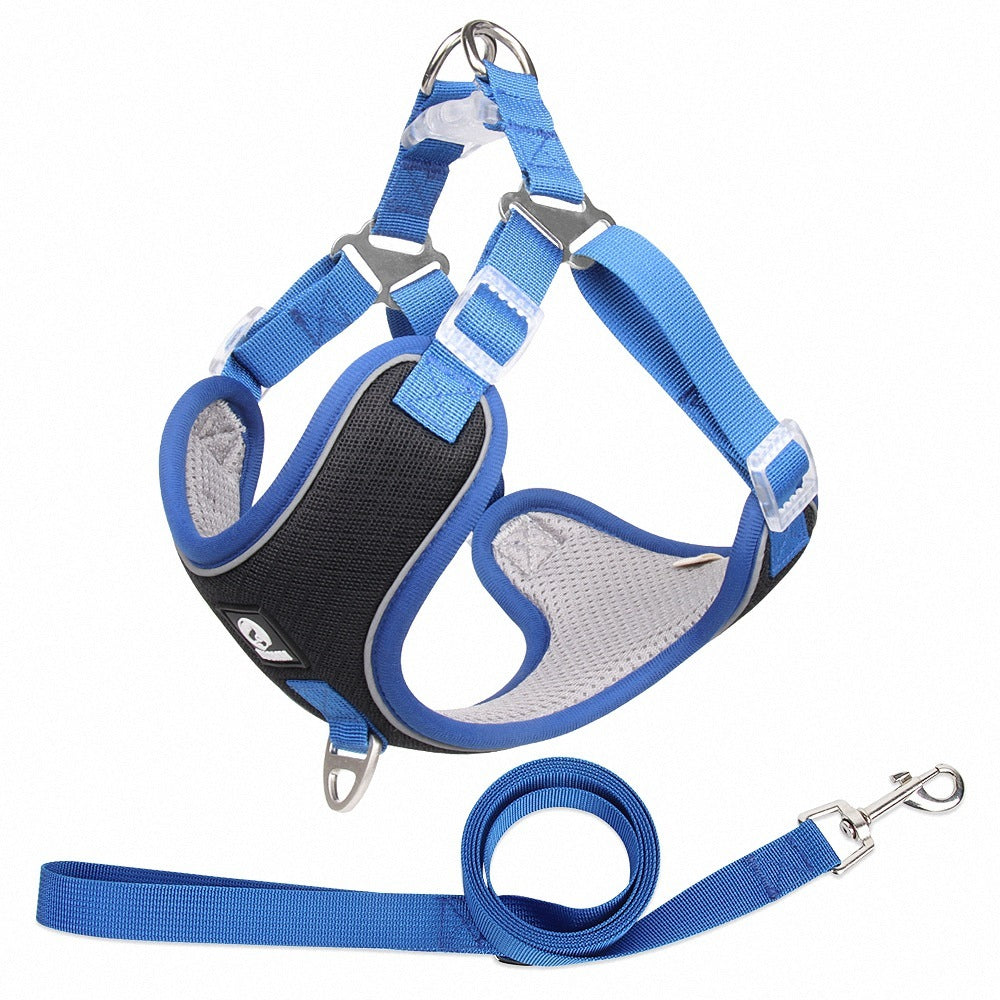 Harnais pour Chien, Réglable et Respirant, en Maille Reflective pour Chiots et Chiens de Taille Moyenne, Accessoires pour Animaux de Compagnie