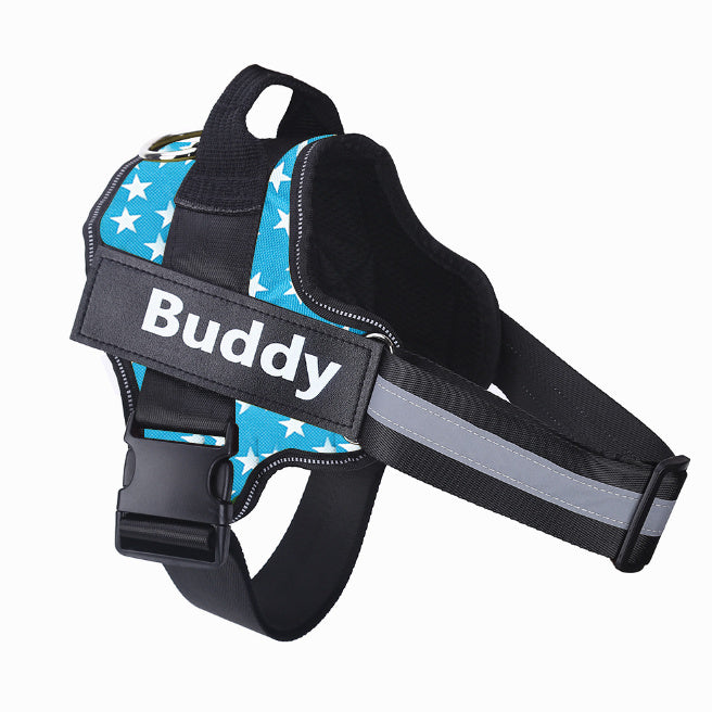 Harnais de chien personnalisé NON TIRER, réfléchissant, respirant, ajustable, gilet pour chien petit et grand, avec patch personnalisé, accessoires pour animaux.