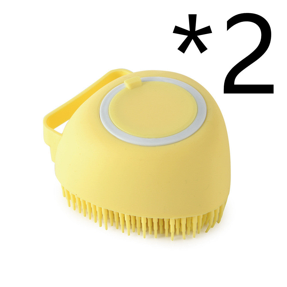 Gants de bain en silicone pour chien, brosse de massage, outil de nettoyage pour salle de bain, peigne pour chat et chien, brosse pour le bain, fournitures de toilettage pour chien.