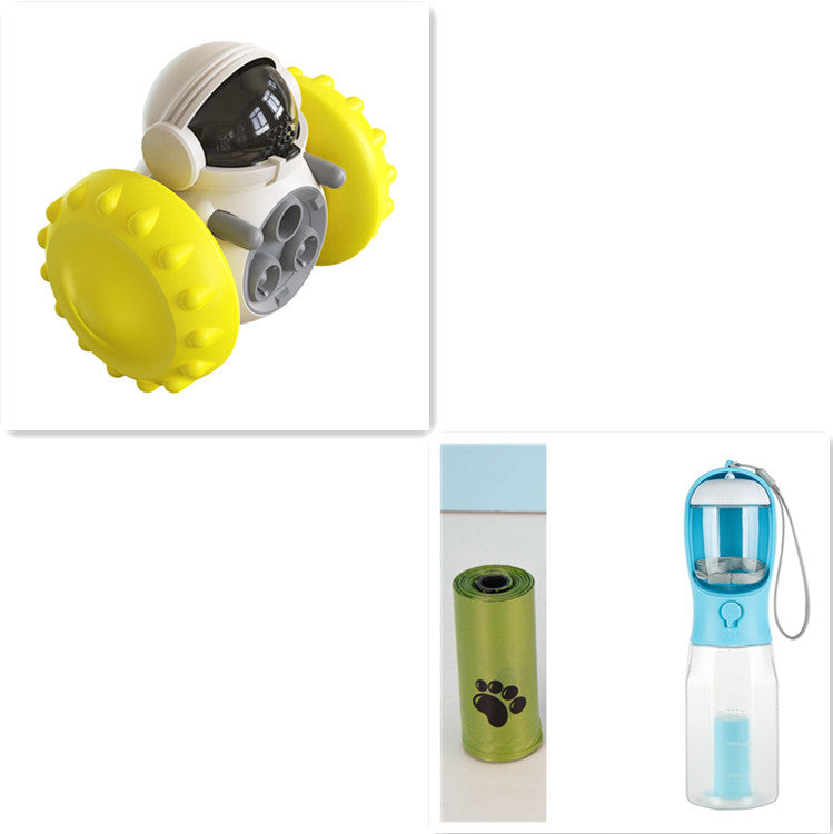 Jouets pour chats et chiens : voiture interactive d’équilibre avec distribution lente de nourriture, multifonctionnelle, éducative et amusante, voiture intelligente pour nourrir les animaux de compagnie.