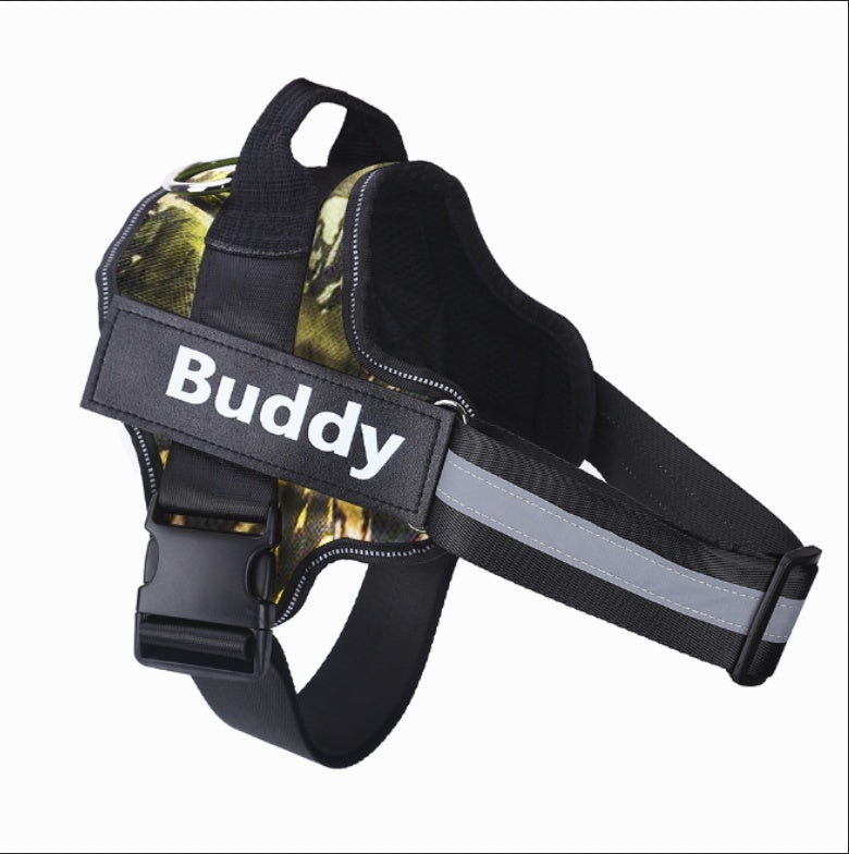 Harnais de chien personnalisé NON TIRER, réfléchissant, respirant, ajustable, gilet pour chien petit et grand, avec patch personnalisé, accessoires pour animaux.