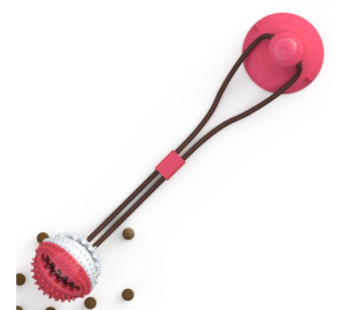 Jouets pour Chien avec Coupelle en Silicone à Ventouse, Jouet Interactif en Forme de Balle pour Chien, Jouet à Mâcher, Morsure, Nettoyage des Dents, Brosse à Dents, Nourrissage, Fournitures pour Animaux.