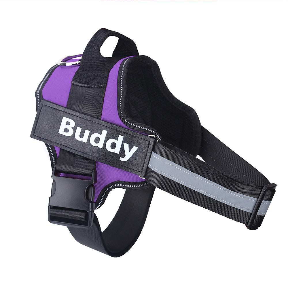 Harnais de chien personnalisé NON TIRER, réfléchissant, respirant, ajustable, gilet pour chien petit et grand, avec patch personnalisé, accessoires pour animaux.