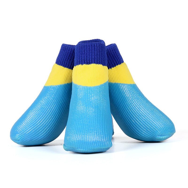 Chaussettes pour Chien, Bottines, Chaussures pour Grands Chiens, Imperméables, Semelle en Caoutchouc Antidérapante, Protecteur de Pattes pour Animaux, Bord Élastique, pour Sports en Extérieur