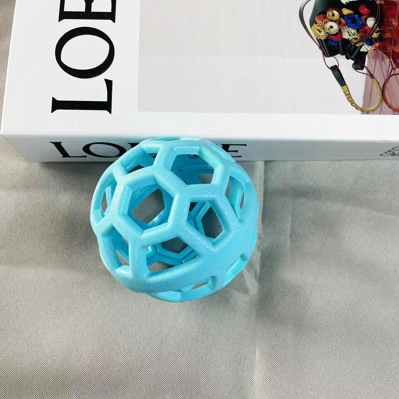 Jouet Ballon à Mâcher pour Chien en TPR, Jouet Interactif d'Entraînement pour Chiens de Petite et Grande Taille, Nettoyage des Dents, Fournitures Molaire, Jouet Ballon pour Animaux Extérieurs.