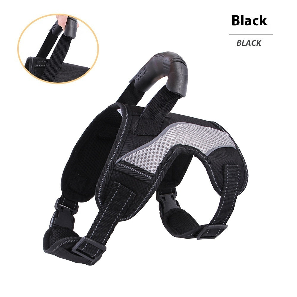 Harnais pour animaux de taille moyenne à grande, anti-perforation, respirant, traction pour chien à l'avant et à l'arrière.