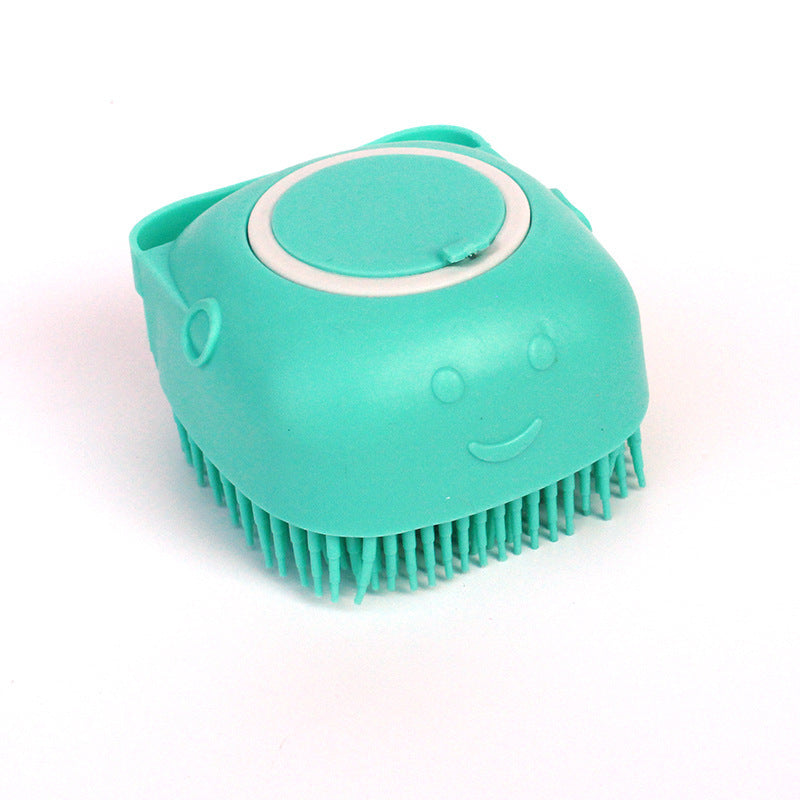 Gants de bain en silicone pour chien, brosse de massage, outil de nettoyage pour salle de bain, peigne pour chat et chien, brosse pour le bain, fournitures de toilettage pour chien.