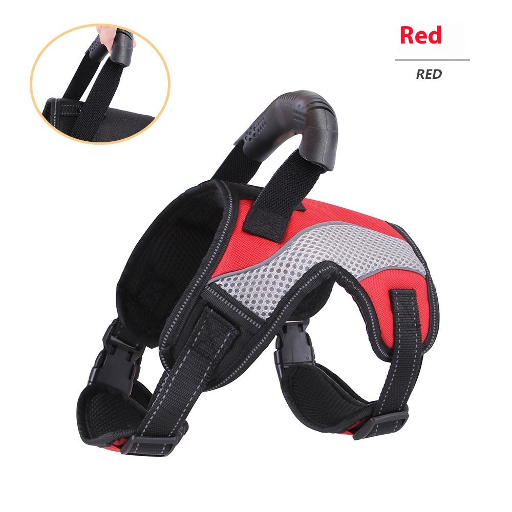 Harnais pour animaux de taille moyenne à grande, anti-perforation, respirant, traction pour chien à l'avant et à l'arrière.