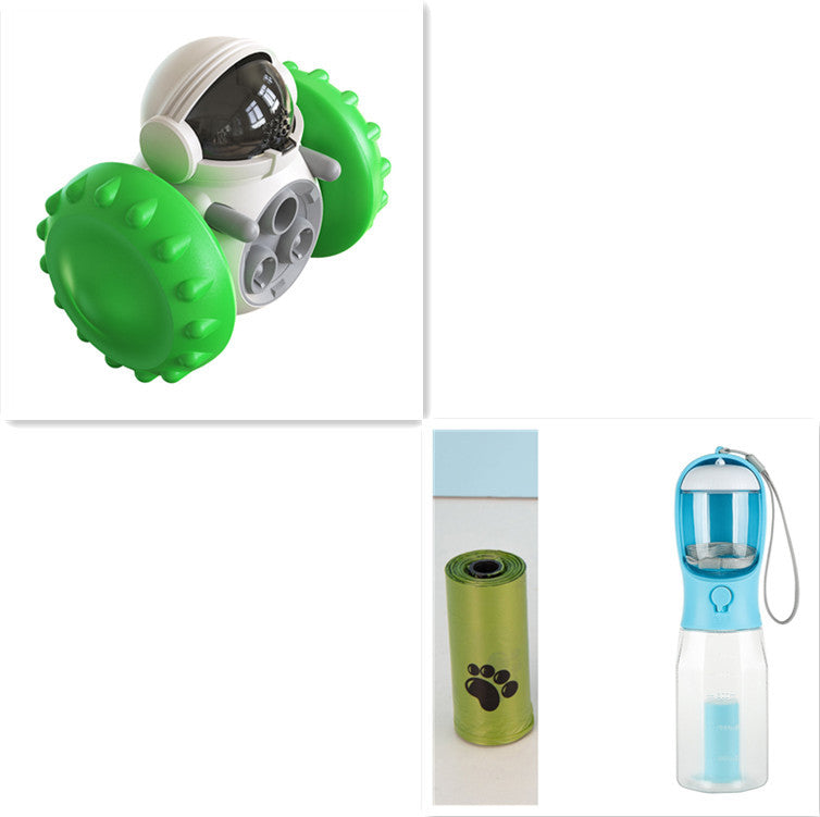 Jouets pour chats et chiens : voiture interactive d’équilibre avec distribution lente de nourriture, multifonctionnelle, éducative et amusante, voiture intelligente pour nourrir les animaux de compagnie.