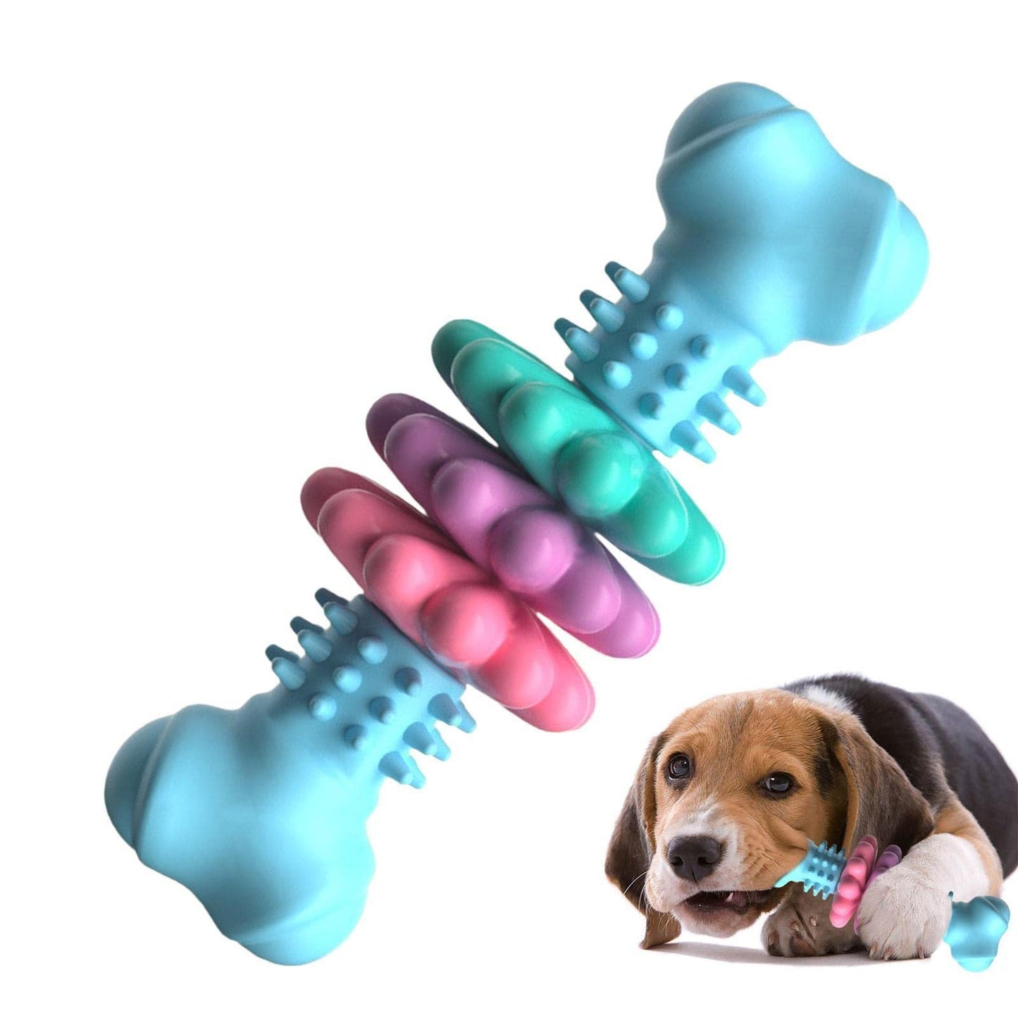 Jouet à Mâcher pour Chien Type Os, Jouet de Nettoyage des Dents pour Chien, Os en TPR Indestructible, Jouet Résistant aux Morsures, Jouet pour Dents de Lait, Produits pour Animaux.