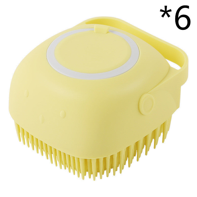 Gants de bain en silicone pour chien, brosse de massage, outil de nettoyage pour salle de bain, peigne pour chat et chien, brosse pour le bain, fournitures de toilettage pour chien.