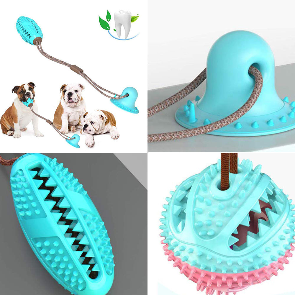 Jouets pour Chien avec Coupelle en Silicone à Ventouse, Jouet Interactif en Forme de Balle pour Chien, Jouet à Mâcher, Morsure, Nettoyage des Dents, Brosse à Dents, Nourrissage, Fournitures pour Animaux.