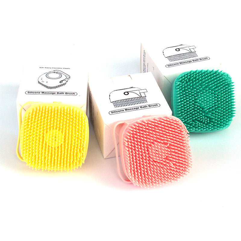 Gants de bain en silicone pour chien, brosse de massage, outil de nettoyage pour salle de bain, peigne pour chat et chien, brosse pour le bain, fournitures de toilettage pour chien.
