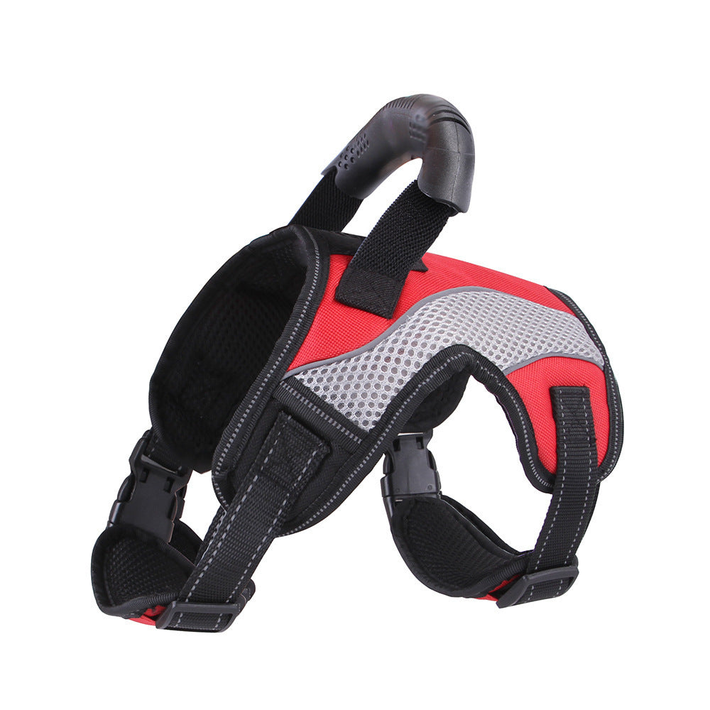 Harnais pour animaux de taille moyenne à grande, anti-perforation, respirant, traction pour chien à l'avant et à l'arrière.