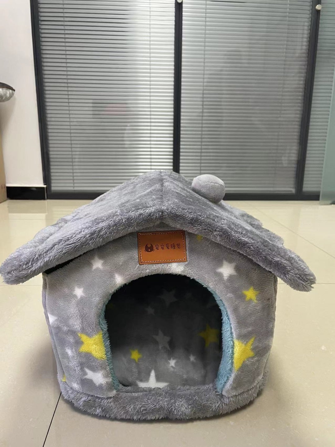 Maison pour chien pliable, lit pour chat et chien, villa d'hiver pour chien, chenil pour dormir, nid amovible, canapé chaud en forme de cave, fournitures pour animaux.