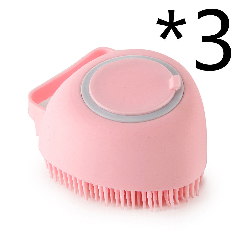 Gants de bain en silicone pour chien, brosse de massage, outil de nettoyage pour salle de bain, peigne pour chat et chien, brosse pour le bain, fournitures de toilettage pour chien.