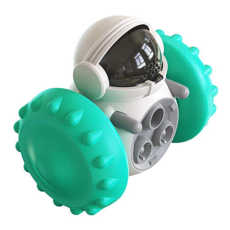 Jouets pour chats et chiens : voiture interactive d’équilibre avec distribution lente de nourriture, multifonctionnelle, éducative et amusante, voiture intelligente pour nourrir les animaux de compagnie.