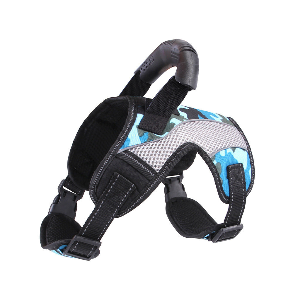Harnais pour animaux de taille moyenne à grande, anti-perforation, respirant, traction pour chien à l'avant et à l'arrière.