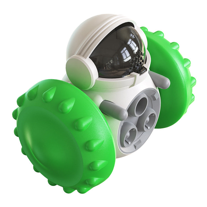 Jouets pour chats et chiens : voiture interactive d’équilibre avec distribution lente de nourriture, multifonctionnelle, éducative et amusante, voiture intelligente pour nourrir les animaux de compagnie.