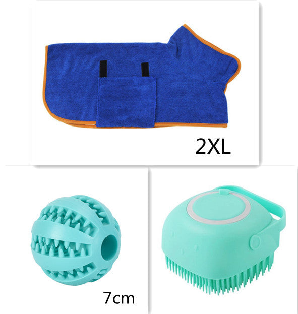 Gants de bain en silicone pour chien, brosse de massage, outil de nettoyage pour salle de bain, peigne pour chat et chien, brosse pour le bain, fournitures de toilettage pour chien.