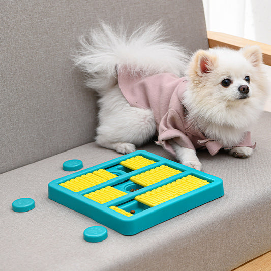 Jouets interactifs rotatifs éducatifs pour chiens, jouets pour animaux à nourriture qui fuit, jouets lents pour nourrir les animaux.