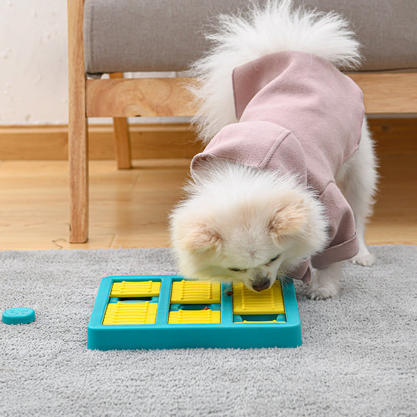 Jouets interactifs rotatifs éducatifs pour chiens, jouets pour animaux à nourriture qui fuit, jouets lents pour nourrir les animaux.