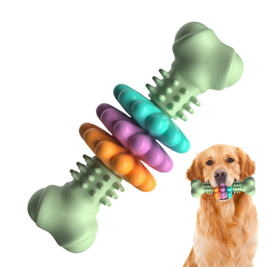 Jouet à Mâcher pour Chien Type Os, Jouet de Nettoyage des Dents pour Chien, Os en TPR Indestructible, Jouet Résistant aux Morsures, Jouet pour Dents de Lait, Produits pour Animaux.