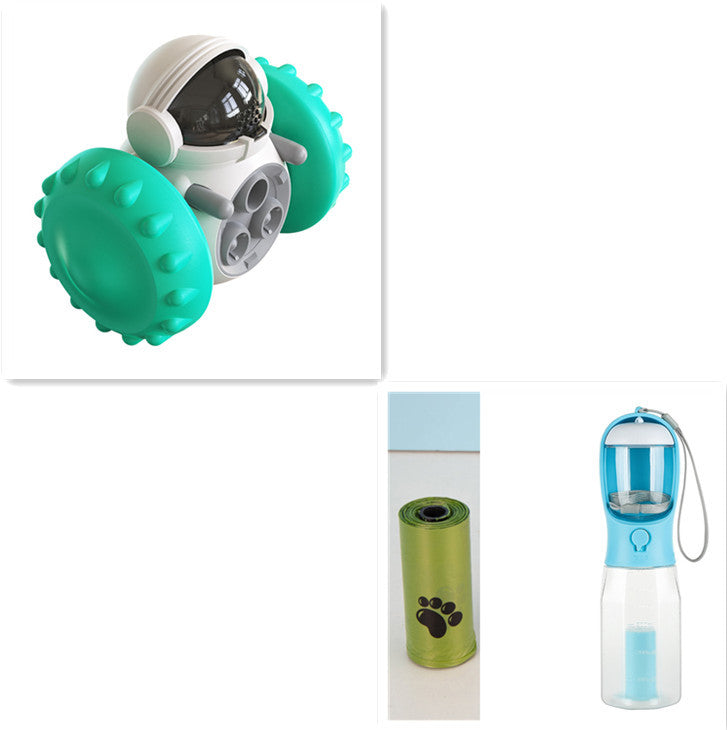 Jouets pour chats et chiens : voiture interactive d’équilibre avec distribution lente de nourriture, multifonctionnelle, éducative et amusante, voiture intelligente pour nourrir les animaux de compagnie.